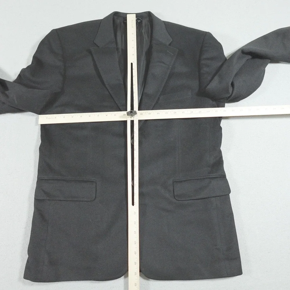 Pronto Uomo Couture Blazer Men 42 Regular Fit Black 100% Cashmere Quiet‎ Luxury